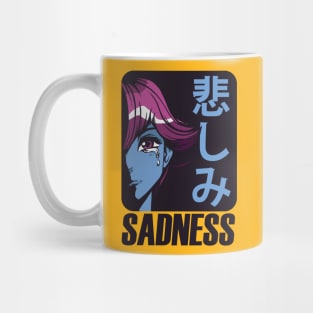 Sadness Anime Girl Mug